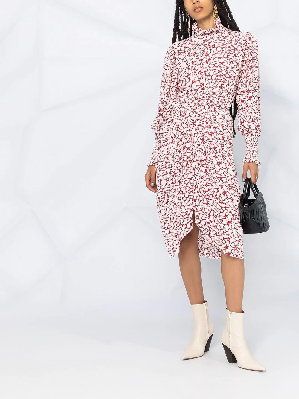 Siloe printed midi dress - 2