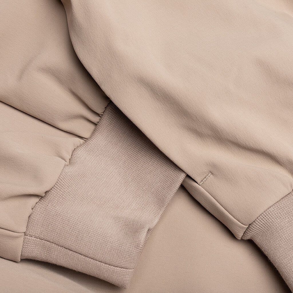 BONDED NYLON BOMBER JACKET - DESERT SAND - 4