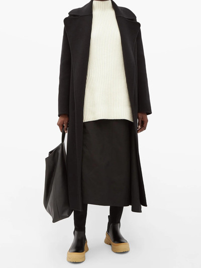 Jil Sander Leather and scuba-jersey boots outlook