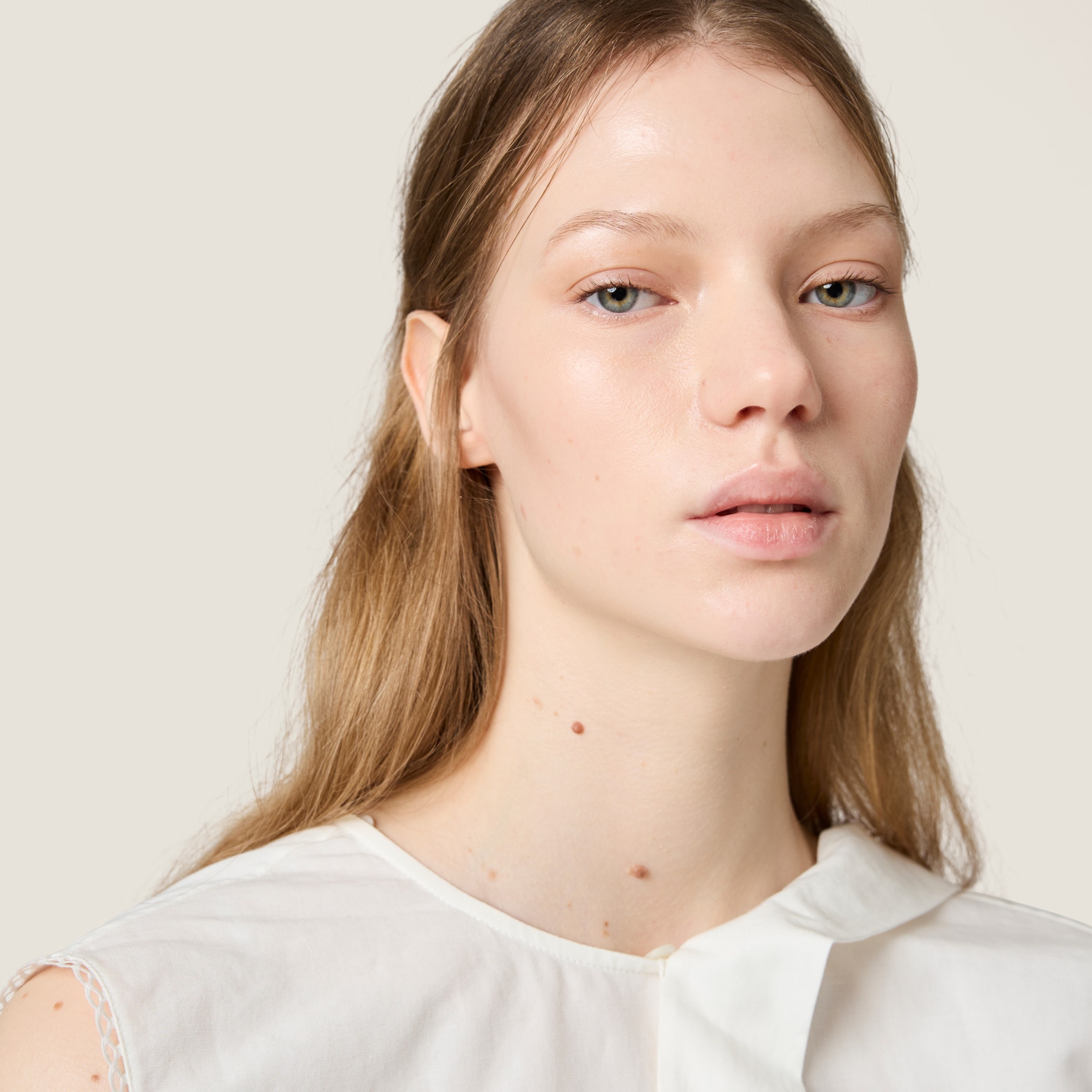 Slubbed poplin dress - 4