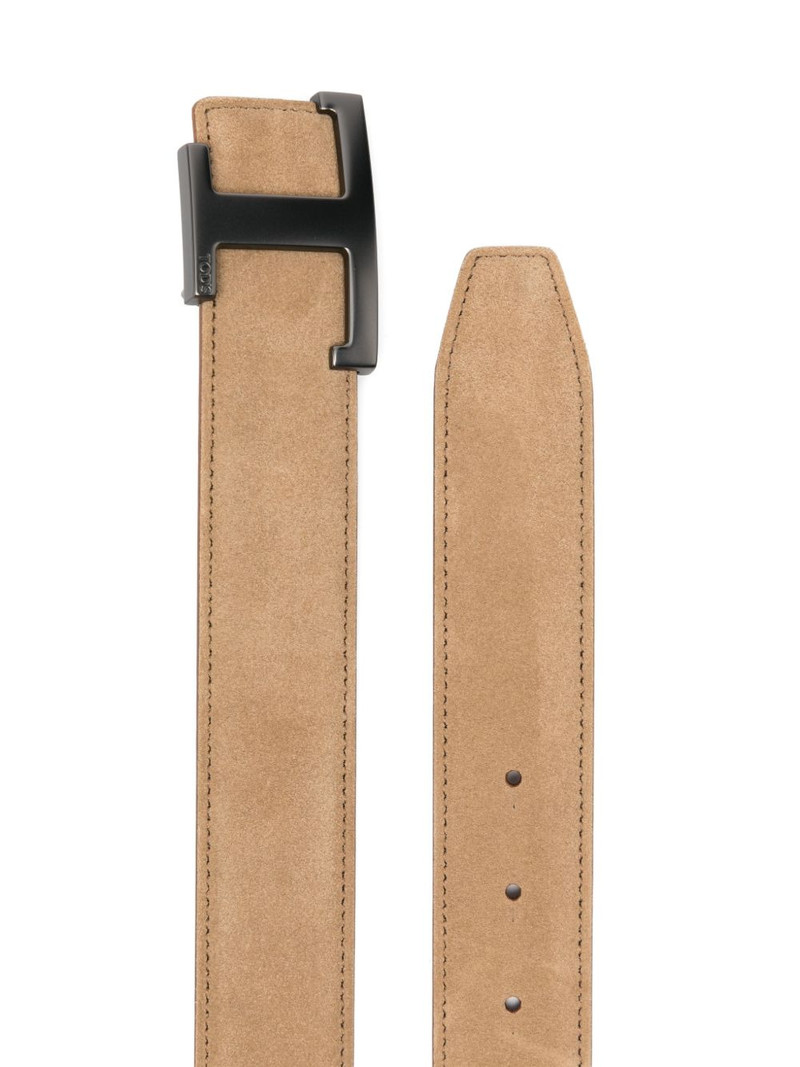 Tod's logo-buckle leather belt outlook