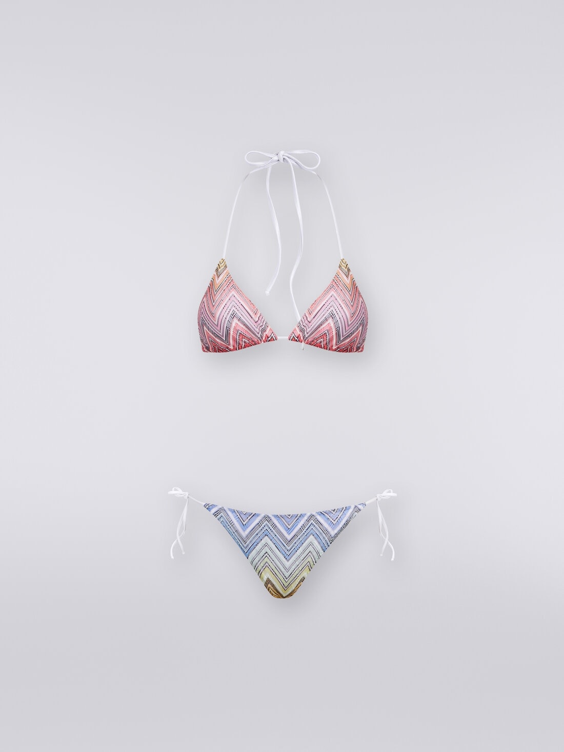 Triangle bikini in zigzag fabric - 1