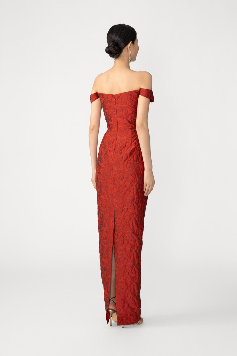 SAU LEE JOANNA JACQUARD GOWN outlook