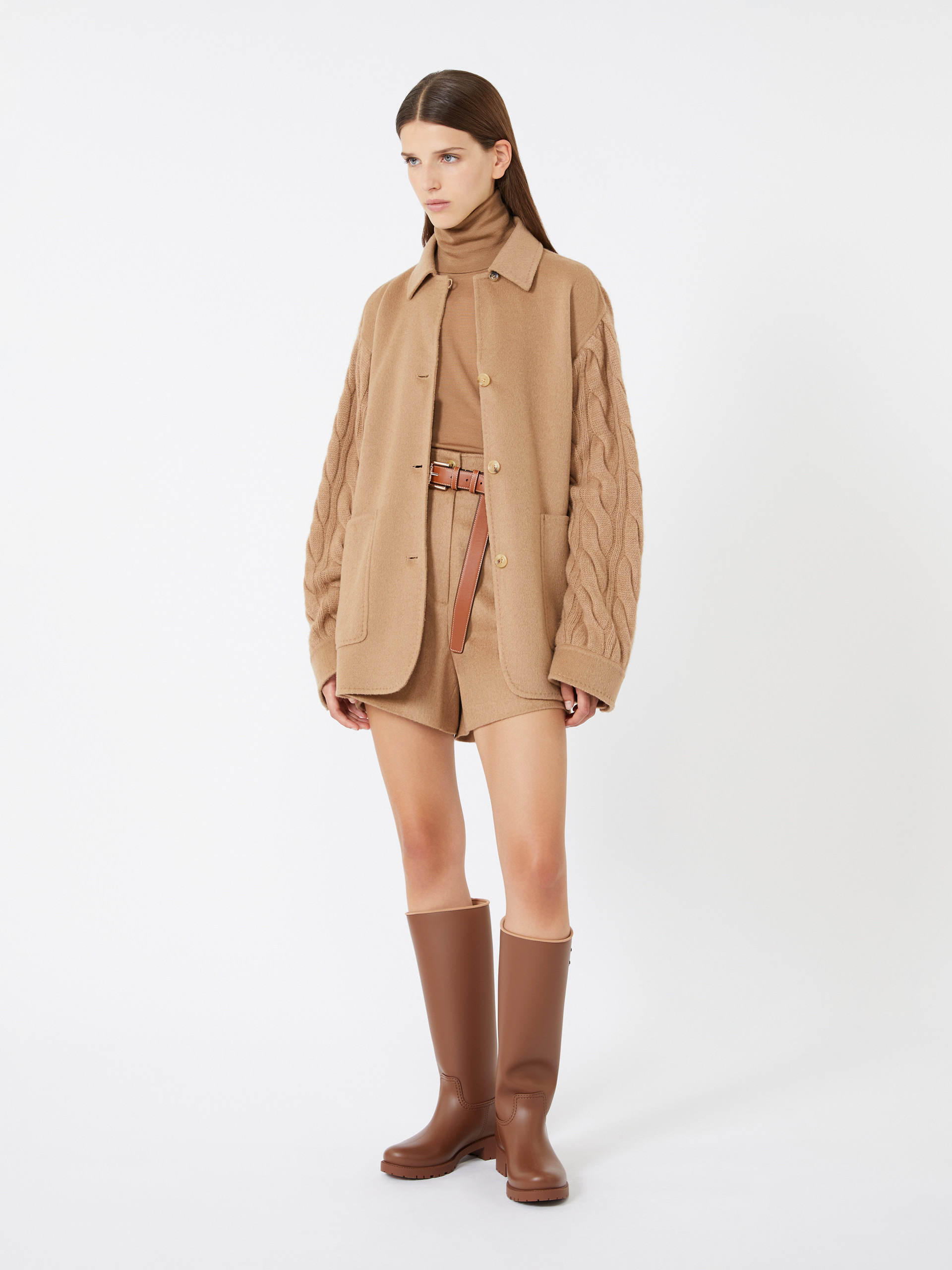 TACCO Camel yarn overshirt - 2