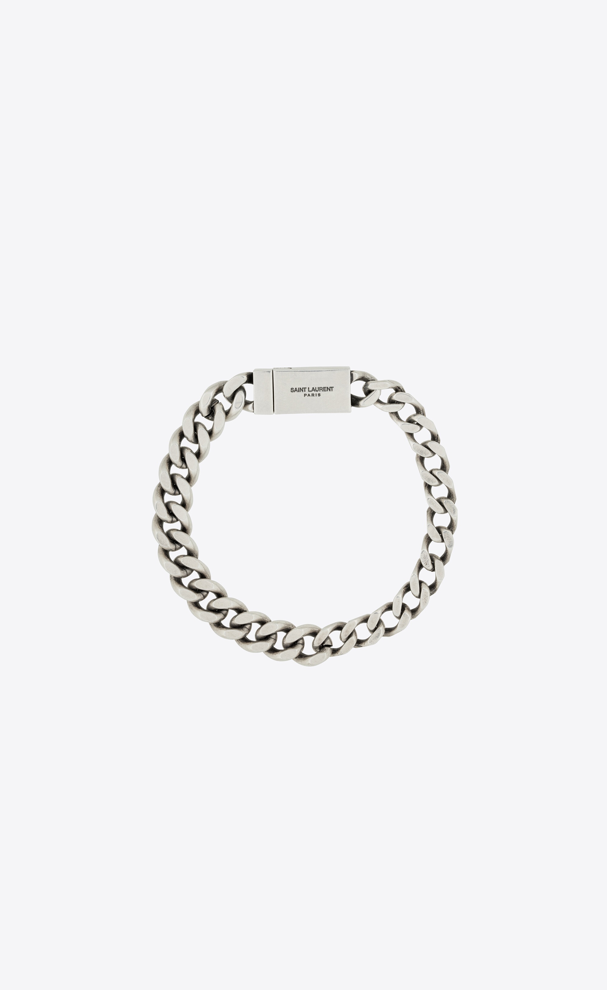 curb chain bracelet in metal - 1