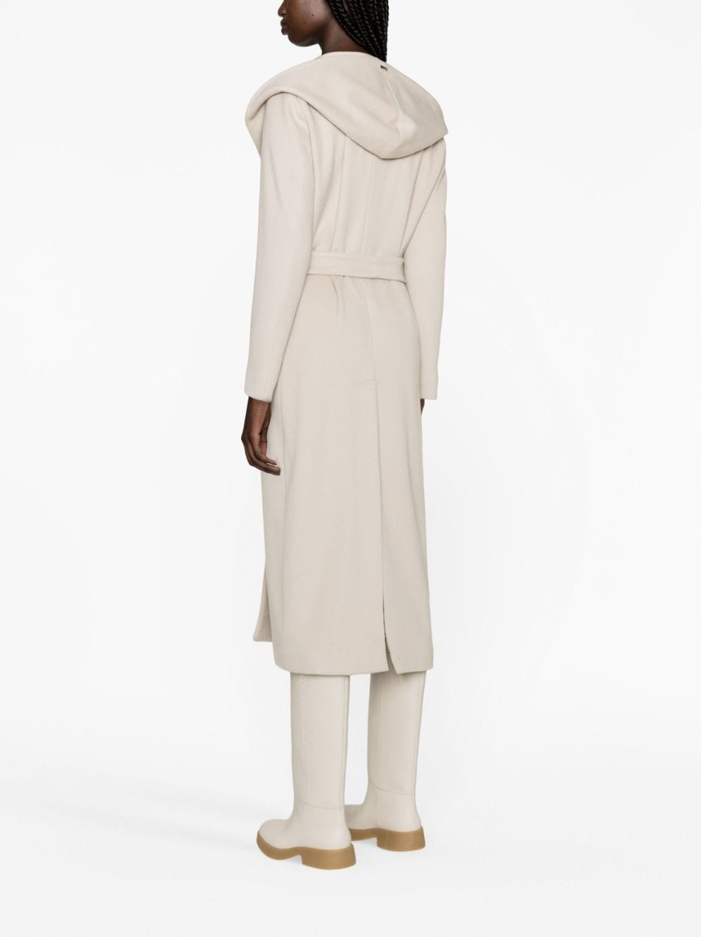 hooded virgin-wool coat - 3