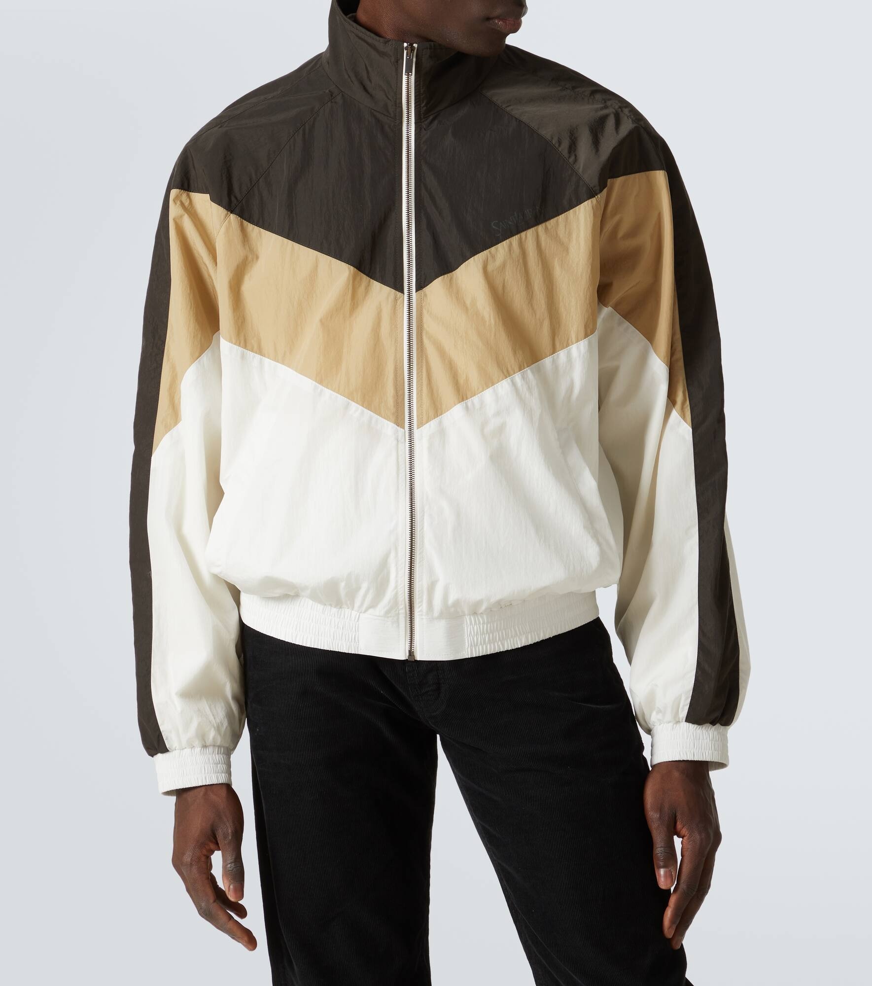 Teddy chevron bomber jacket - 3