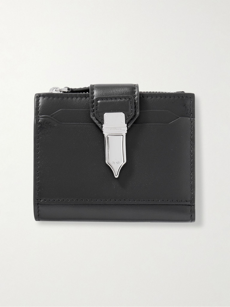 Leather Bifold Wallet Black - 1