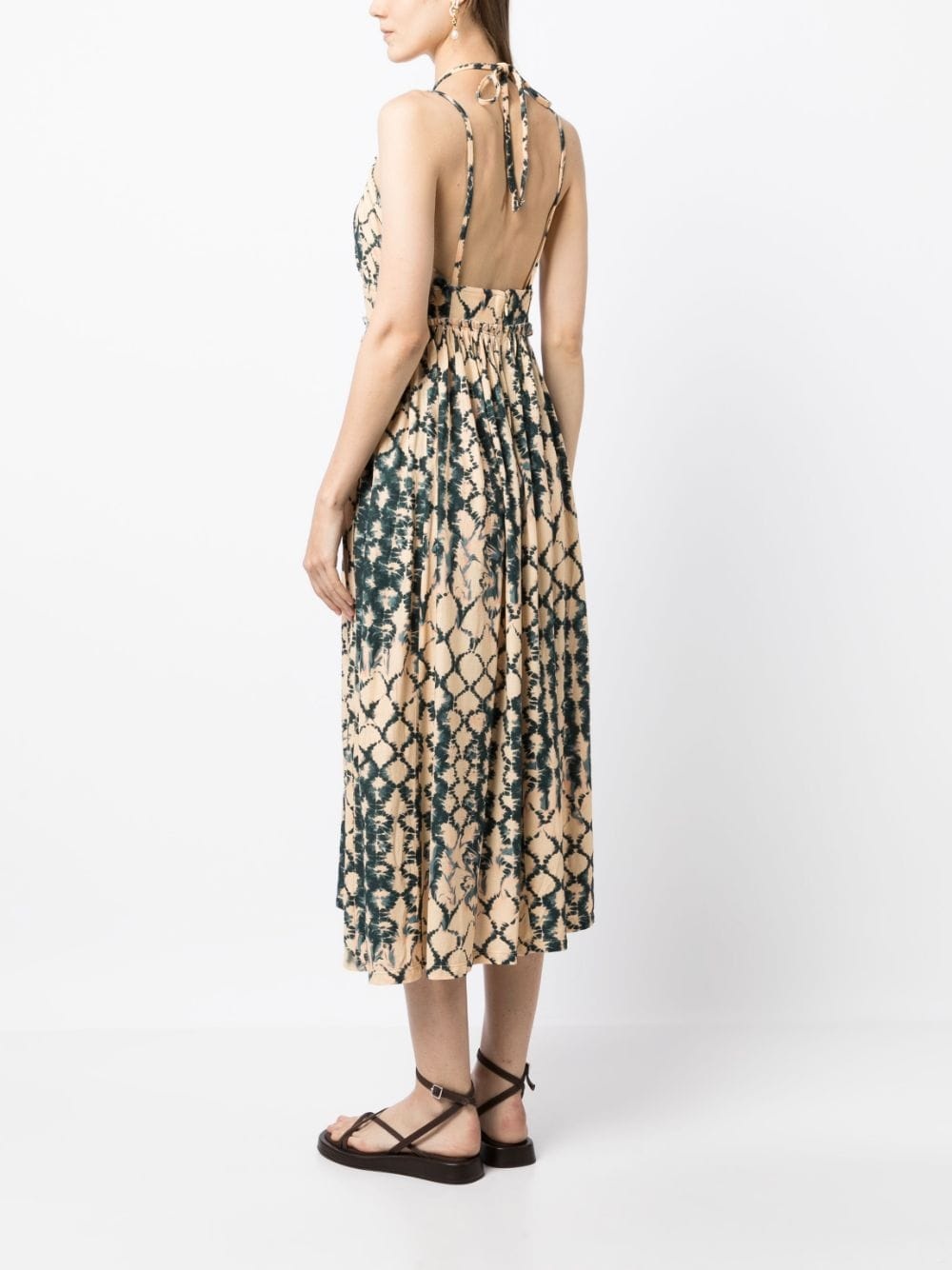 Freya halterneck midi dress - 4