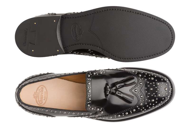 Tamaryn 2 met
Polished Binder Brogue Loafer Stud Black 3