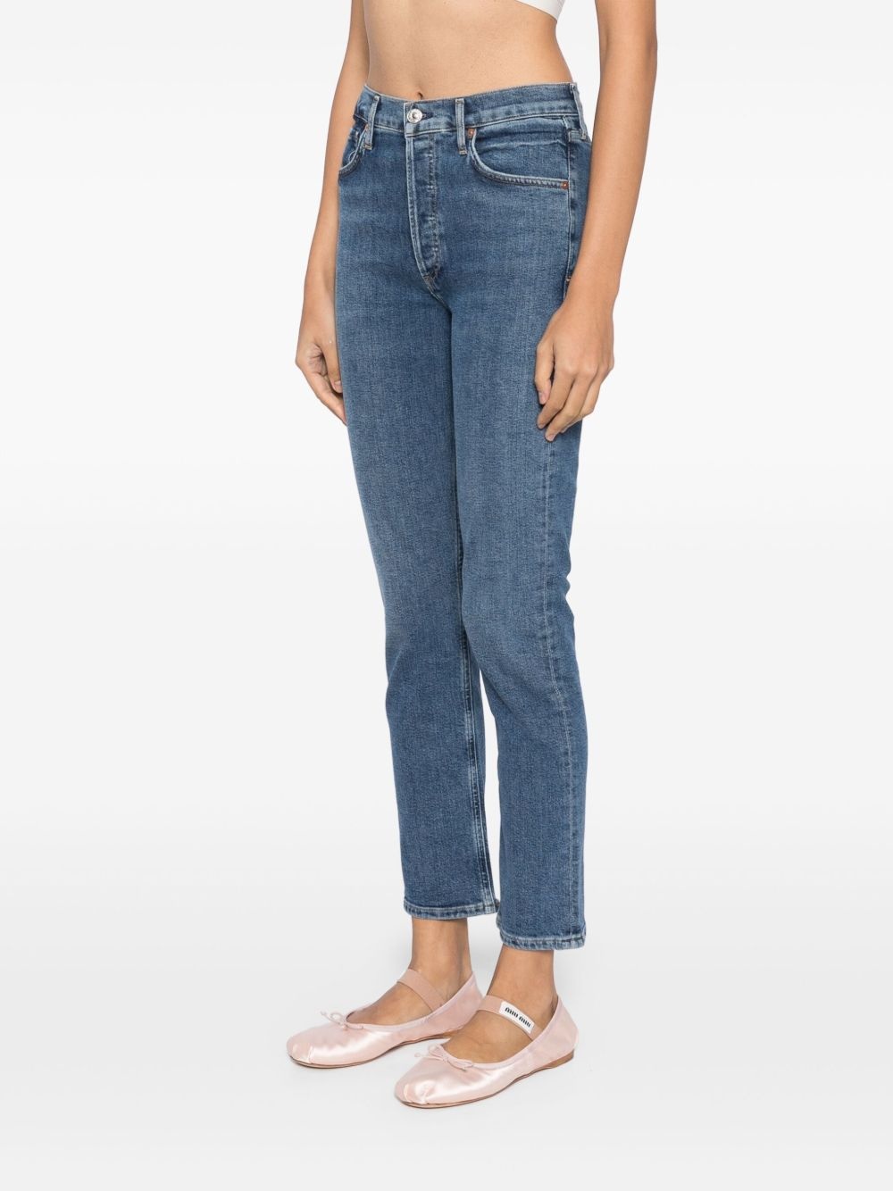 mid-rise skinny jeans - 3