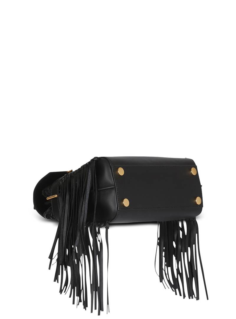 Smooth leather B-Buzz 23 bag with fringe 5