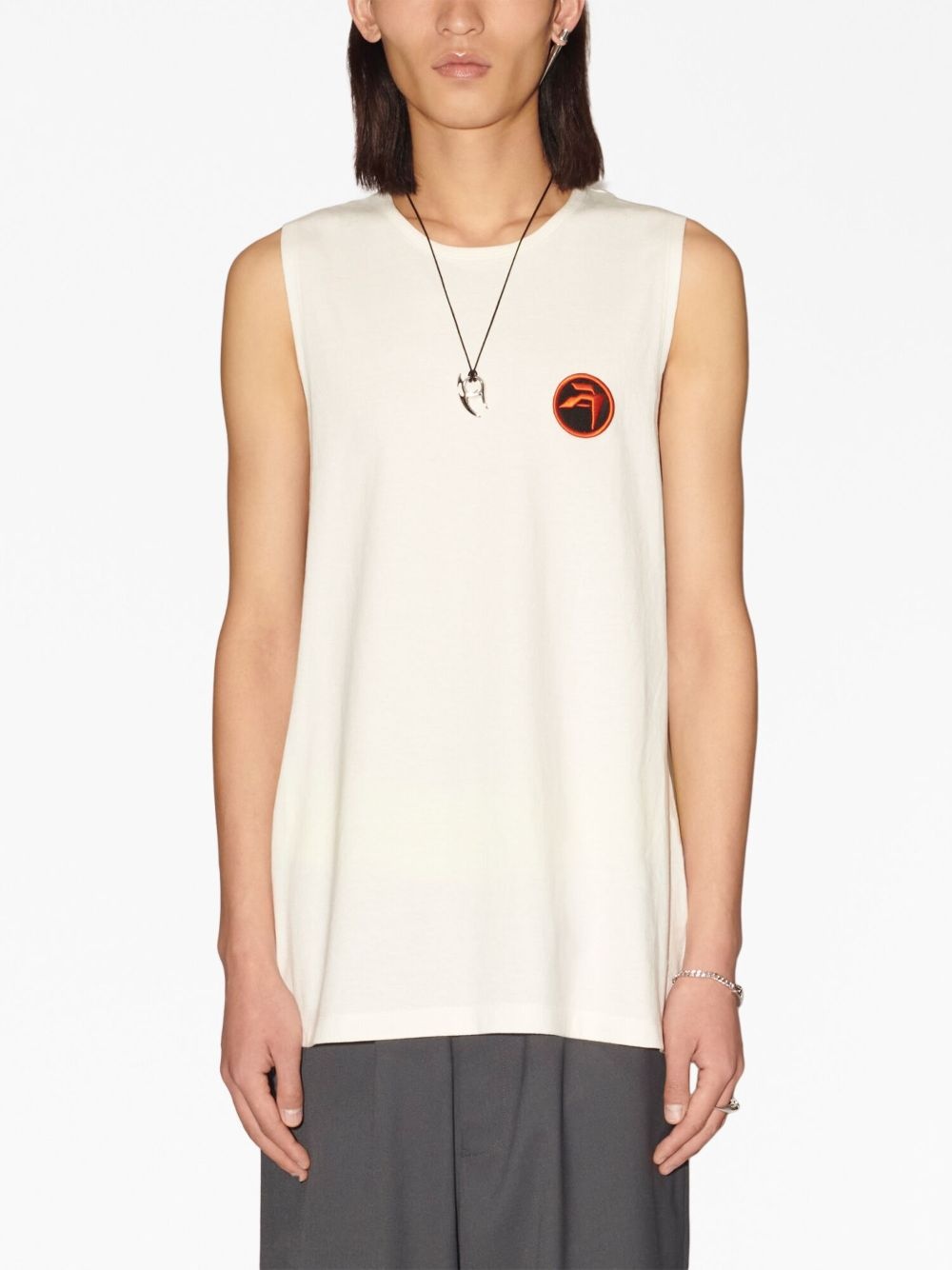 logo-patch vest - 3