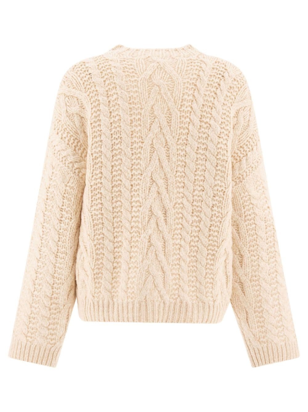 cable-knit jumper - 2