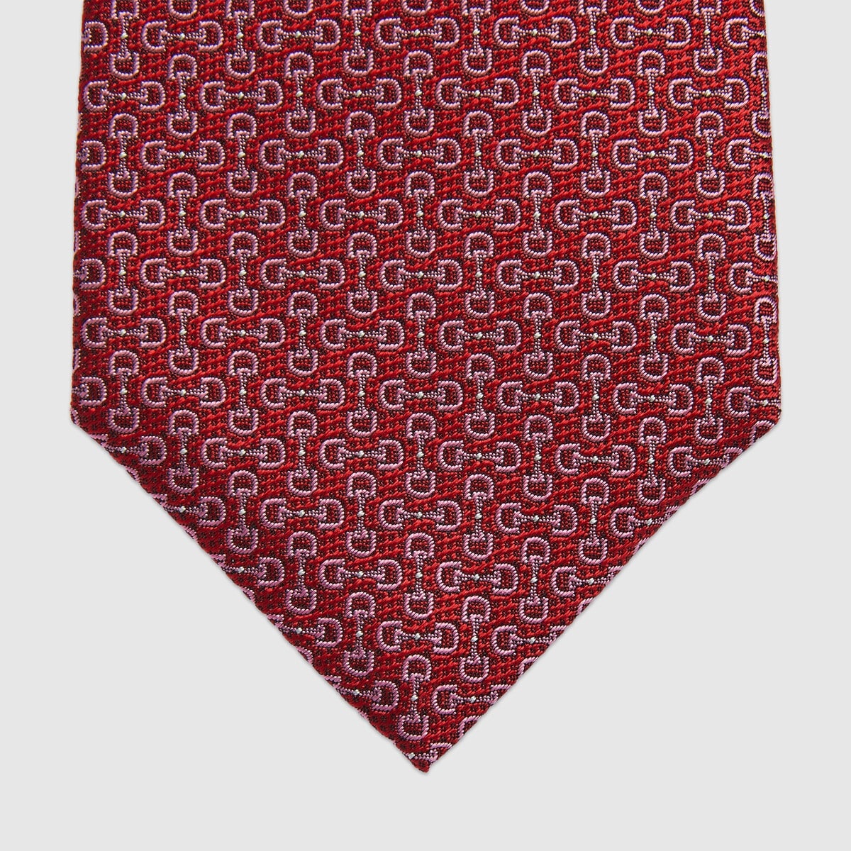 Horsebit jacquard silk tie - 4