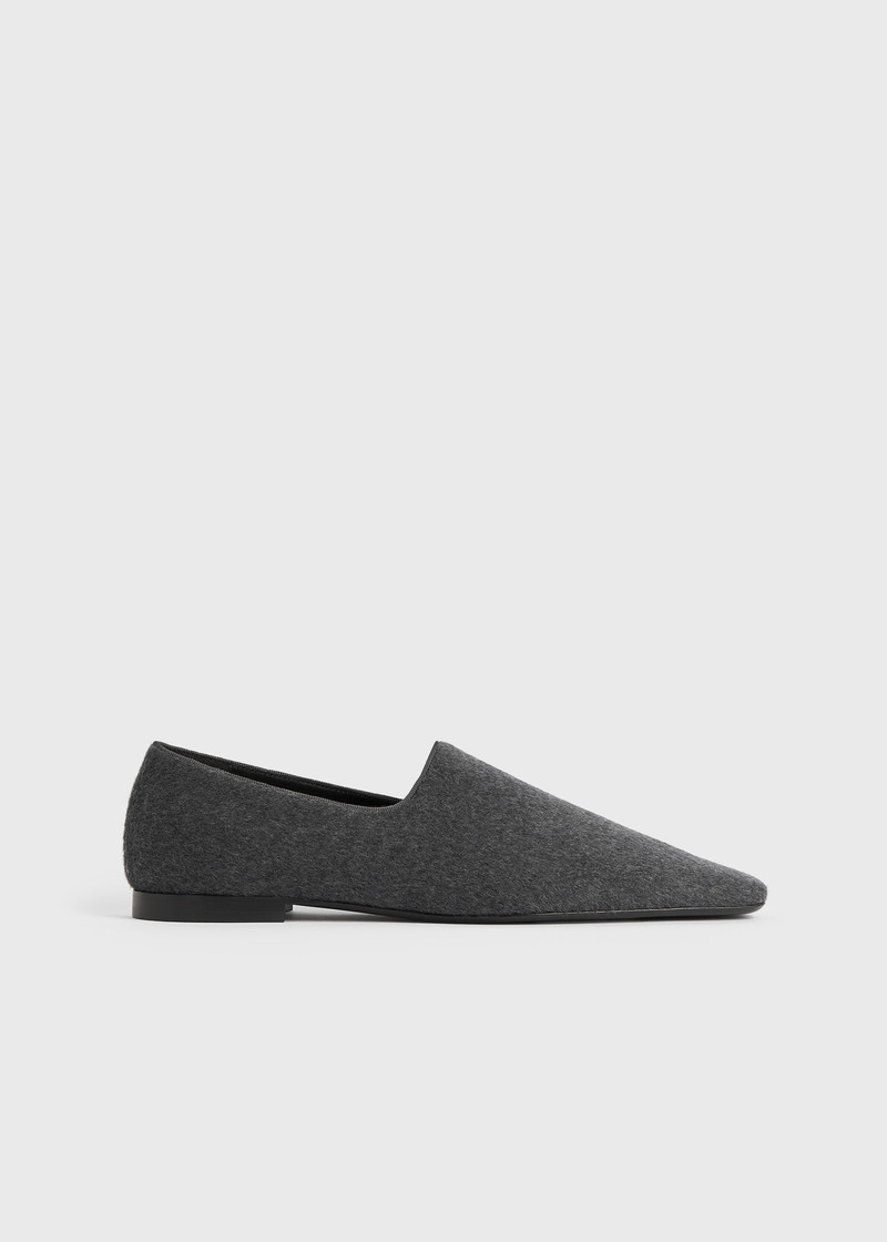 The Piped Loafer grey melange 8