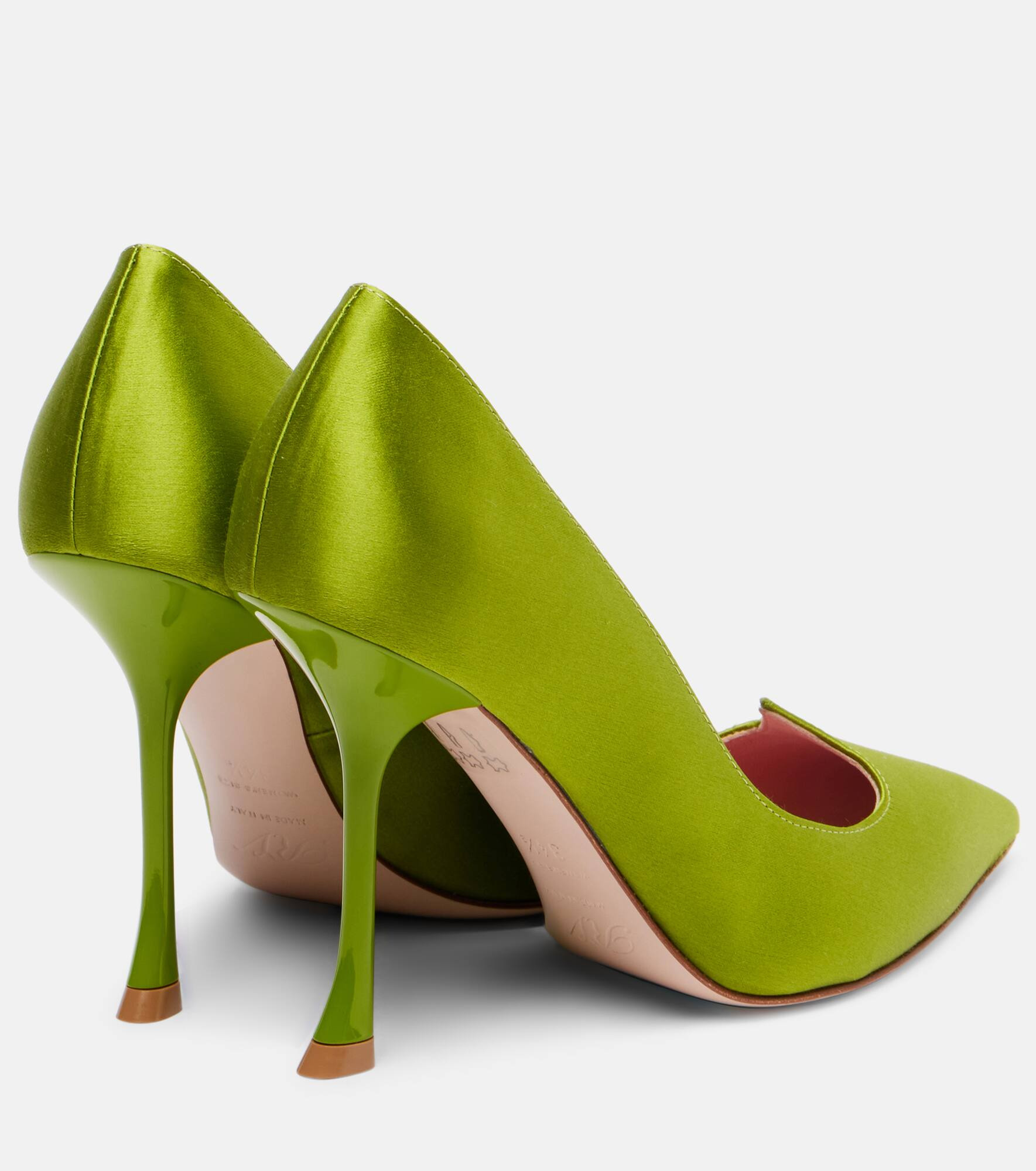 I Love Vivier 100 satin pumps - 2