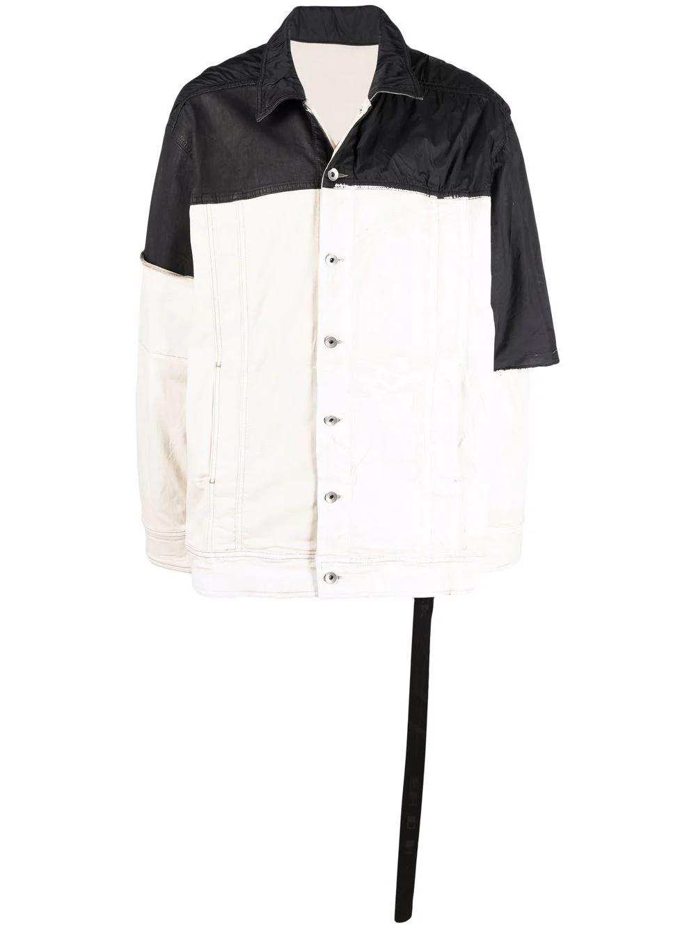 Jumbo two-tone shirt jacket - 1