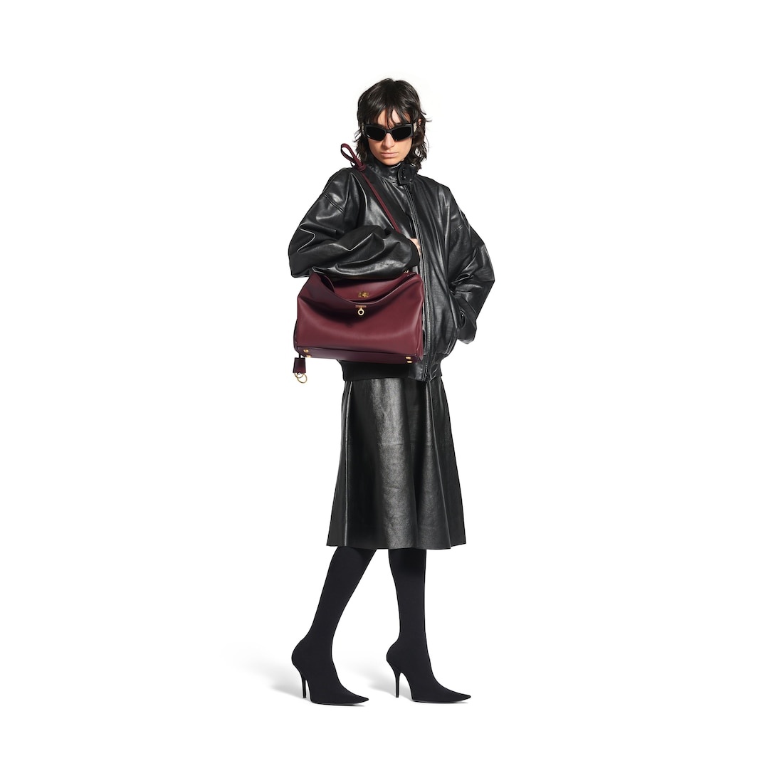 Women's Rodeo Medium Handbag  in Burgundy - 8