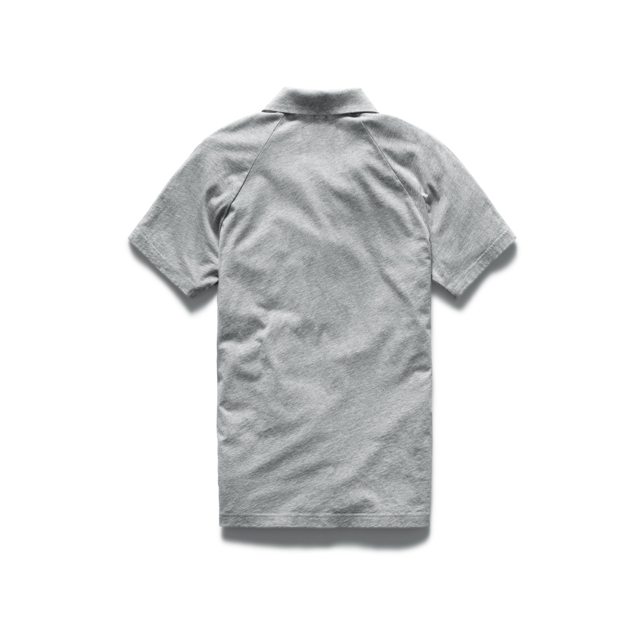 Pima Cotton Jersey Polo Heather Grey - 2