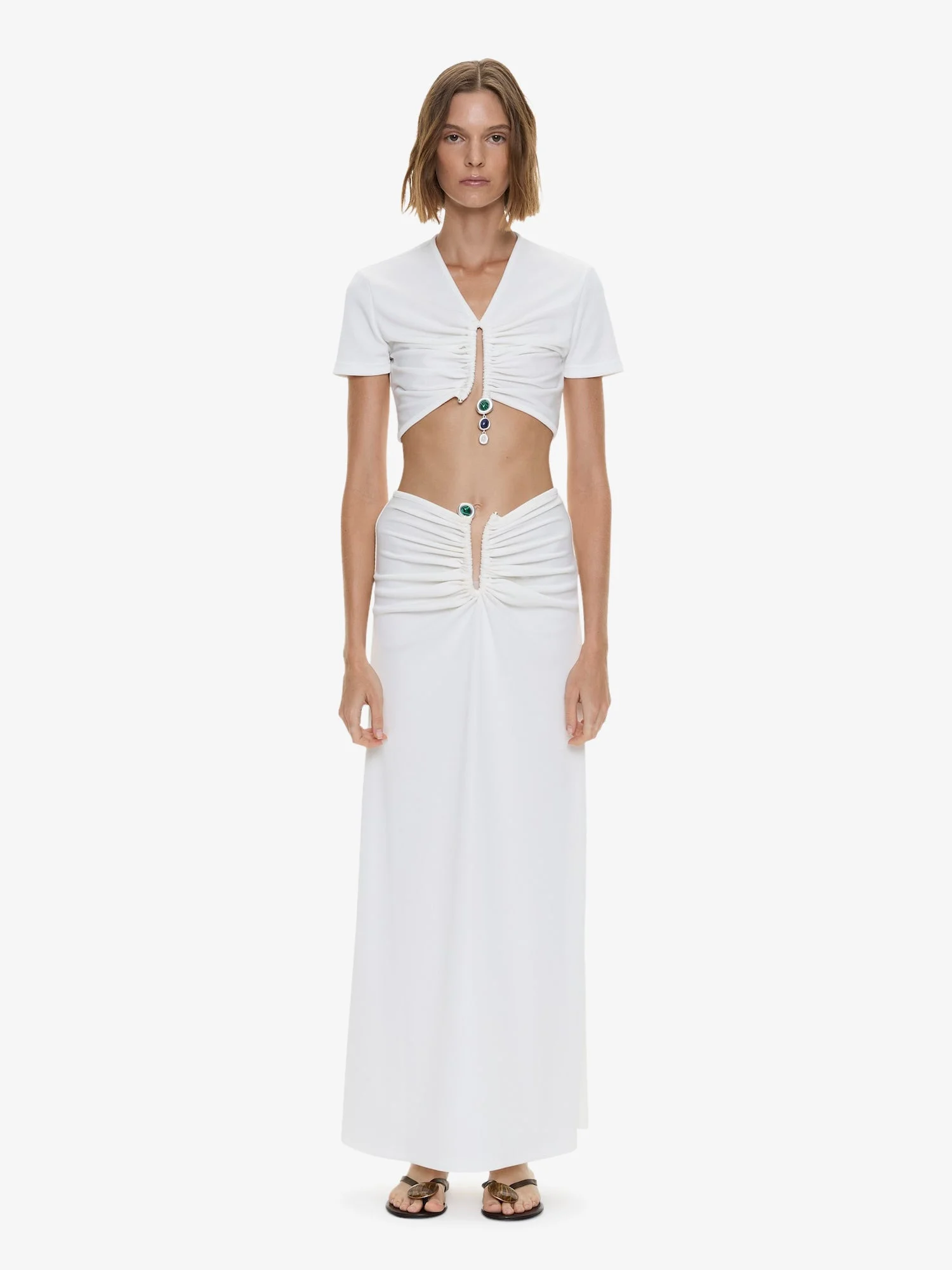 Droplet Crystal Clasp Skirt - 1