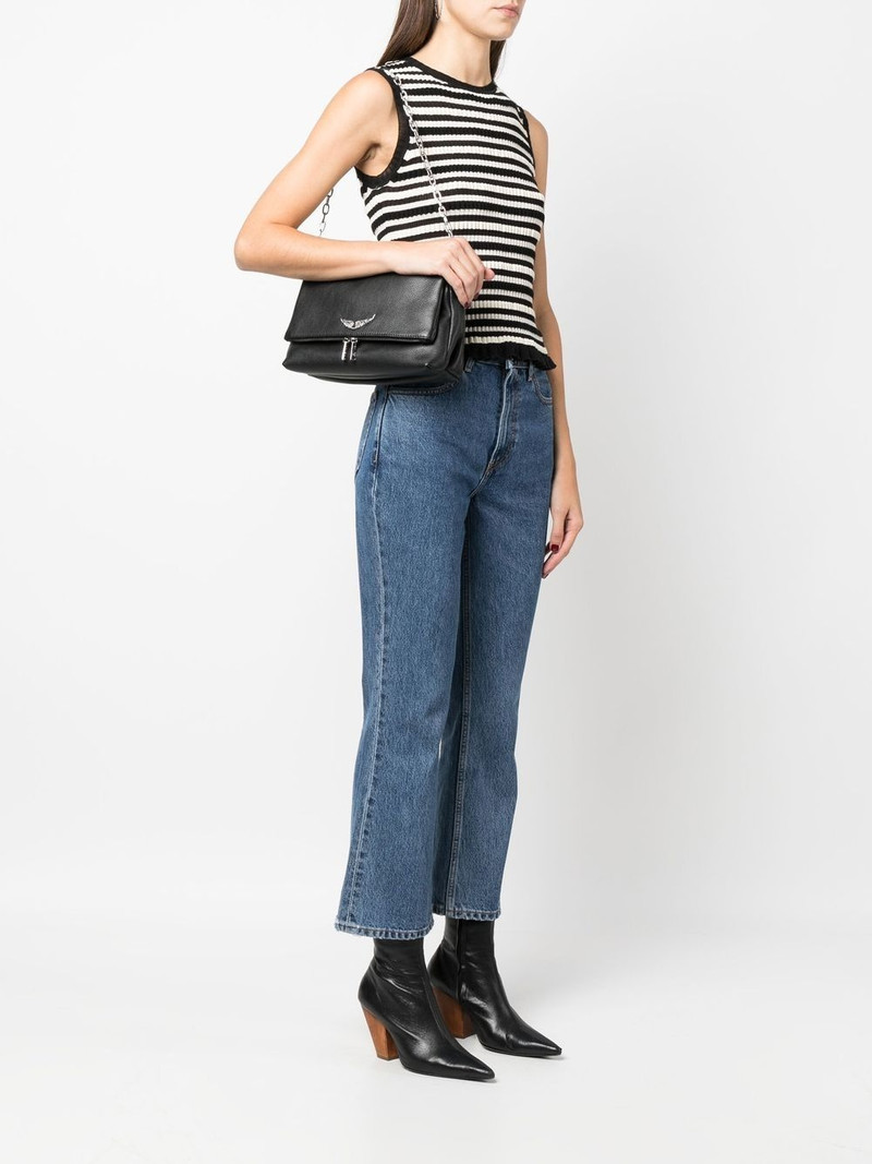 Zadig & Voltaire logo-plaque leather shoulder bag outlook