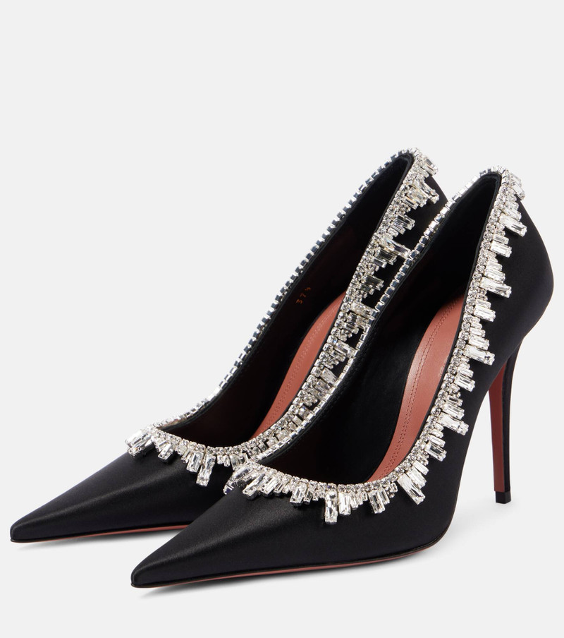 Begumissima 105 embellished satin pumps 4