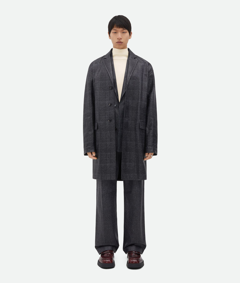 Printed Leather Houndstooth Pants 5