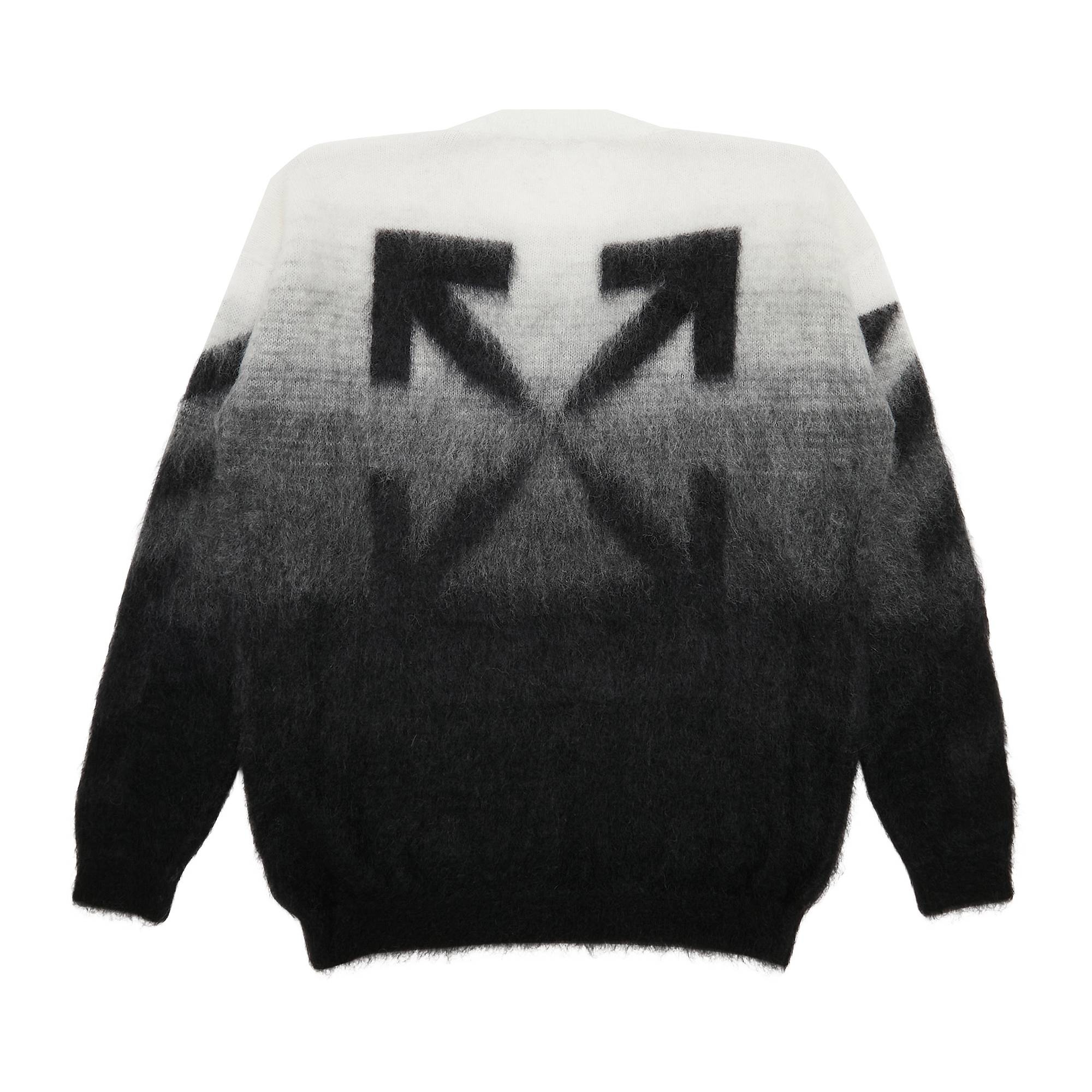 Off-White Diag Brushed Knit Crewneck 'Black' - 2