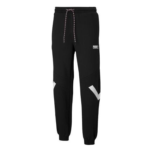 PUMA Casual Sports Drawstring Bundle Feet Long Pants Black 531336-01 - 1