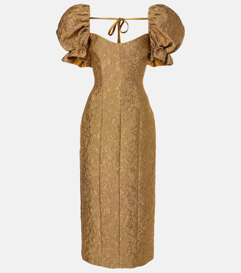 Farrah floral brocade midi dress - 1