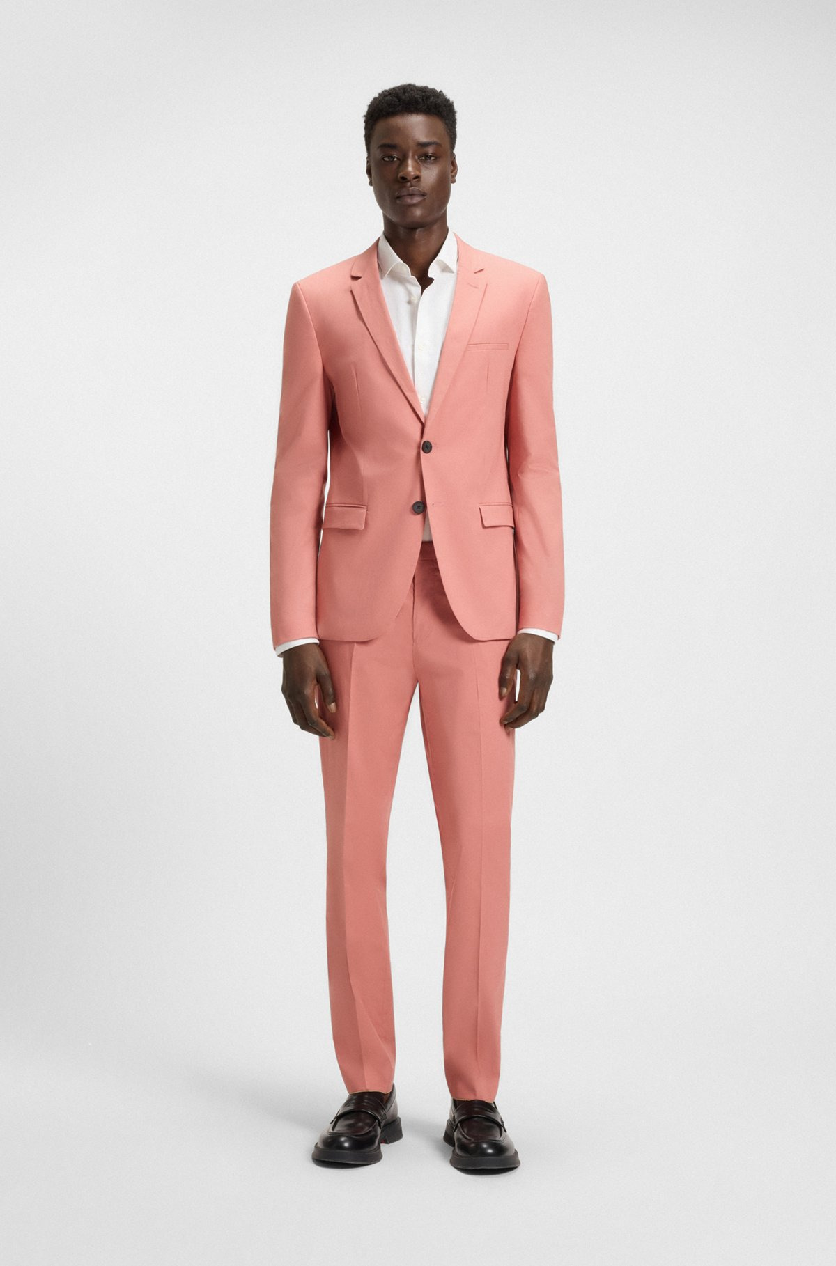 EXTRA-SLIM-FIT JACKET IN PAPER-TOUCH STRETCH COTTON - 3