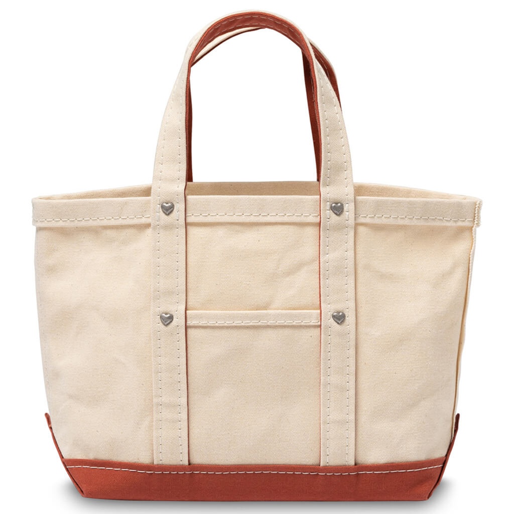 Human Made HEAVY CANVAS TOTE SMALL - ORANGE | feature | REVERSIBLE