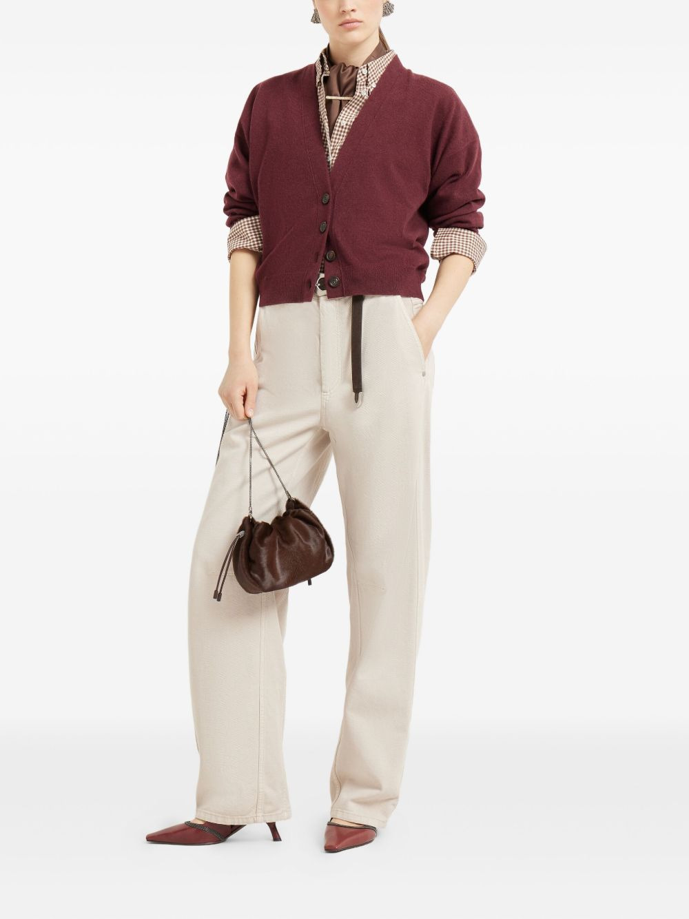 button-front cashmere cardigan - 2