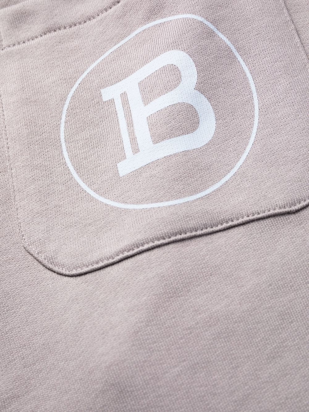 logo-printed panelled sweatpants - 6