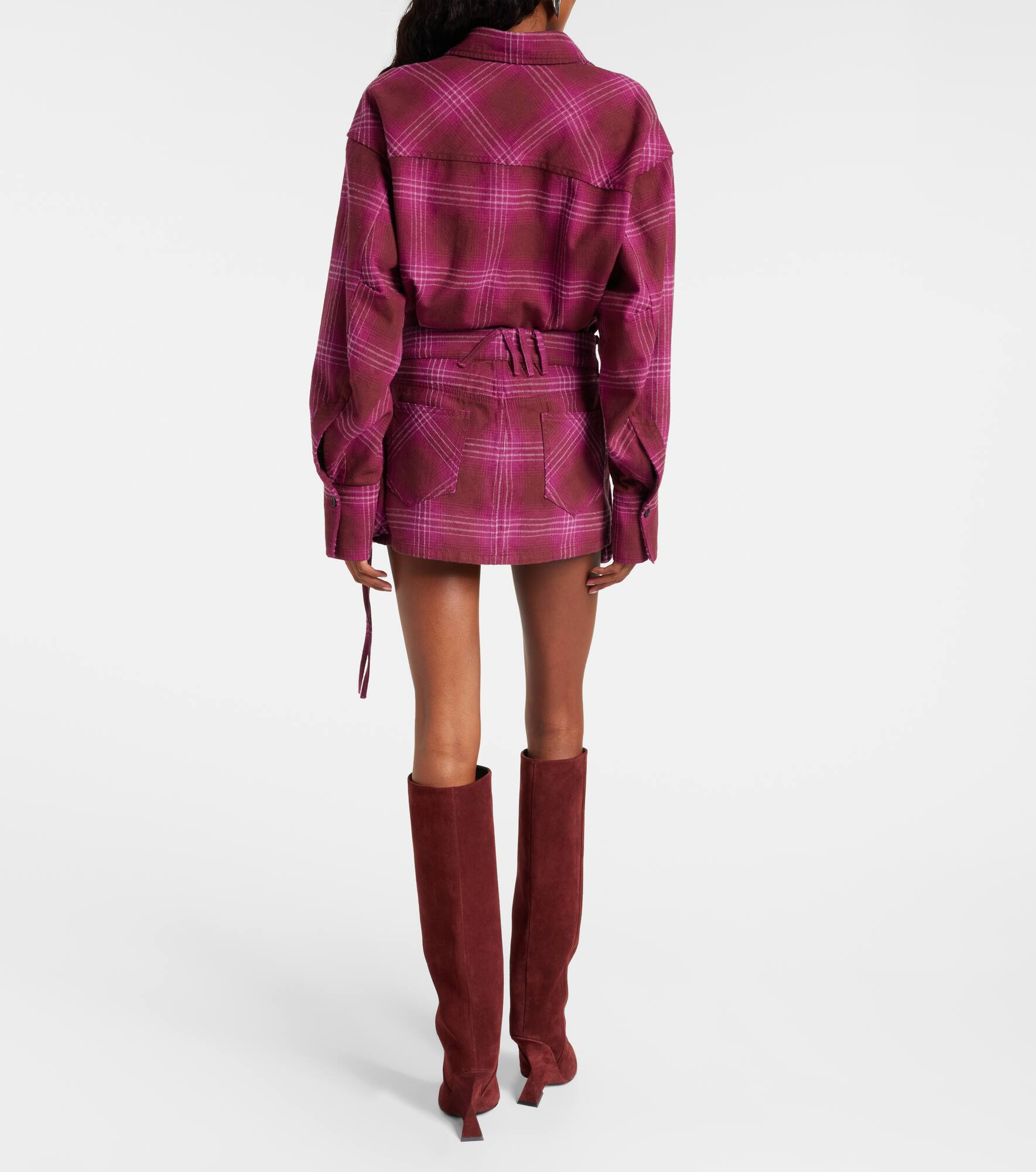 Fay cotton and wool-blend miniskirt - 3
