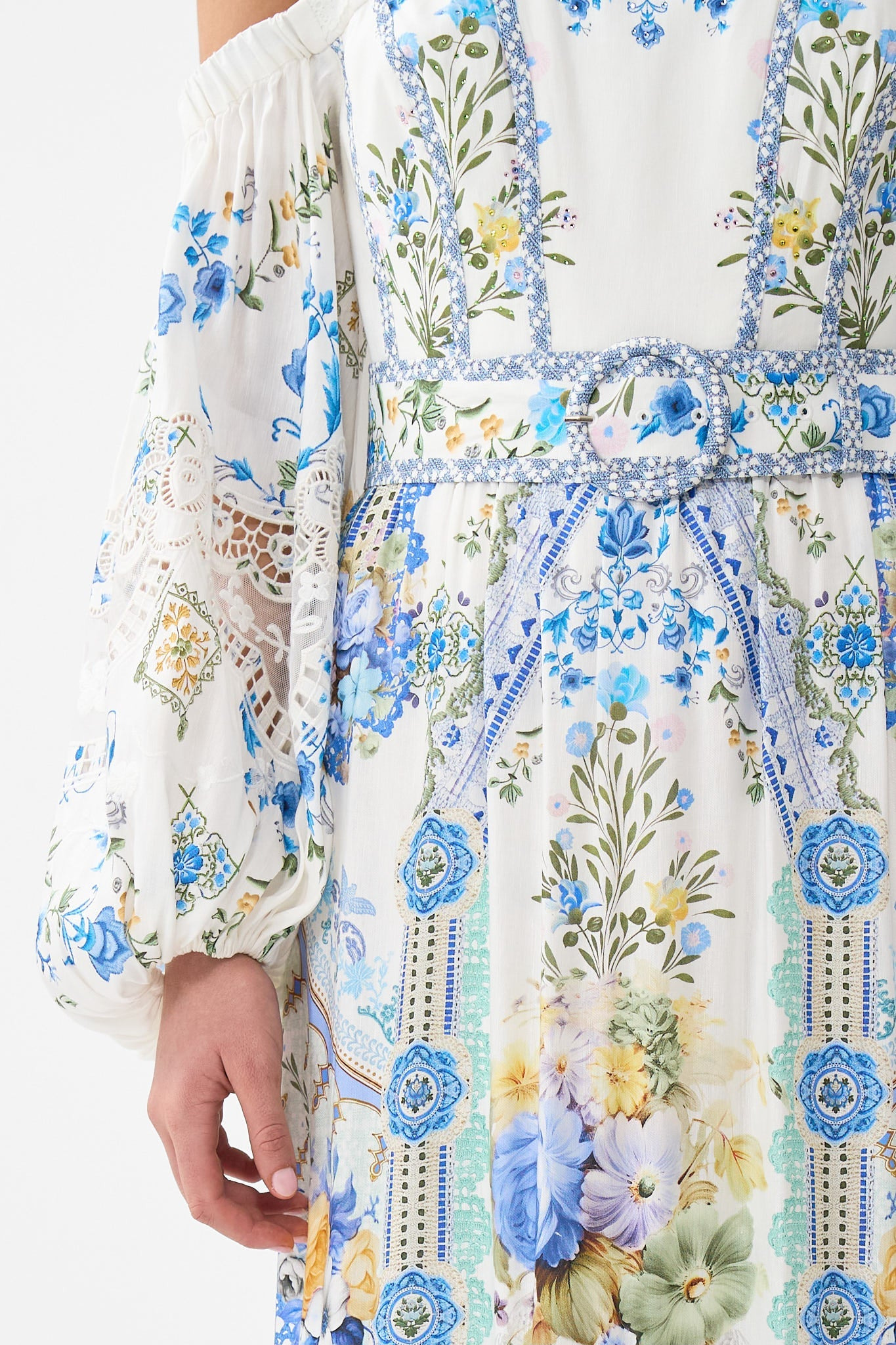 PUFF SLEEVE CORSET DRESS - 6