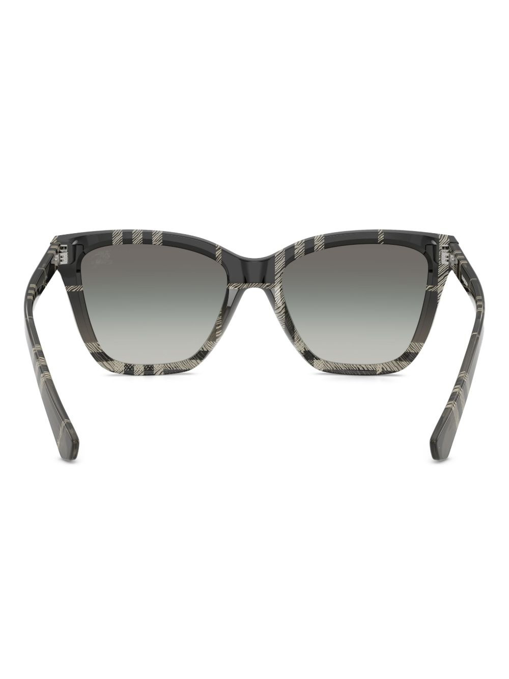 check-pattern cat-eye sunglasses - 3