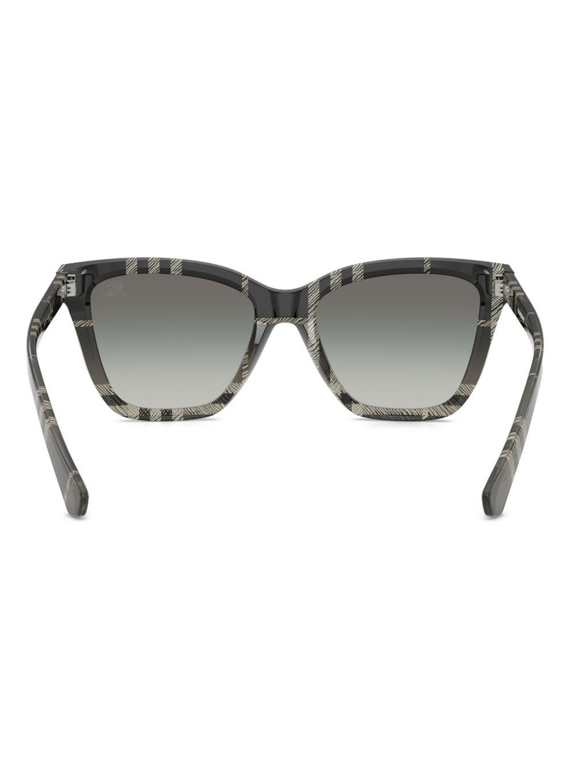 check-pattern cat-eye sunglasses 3