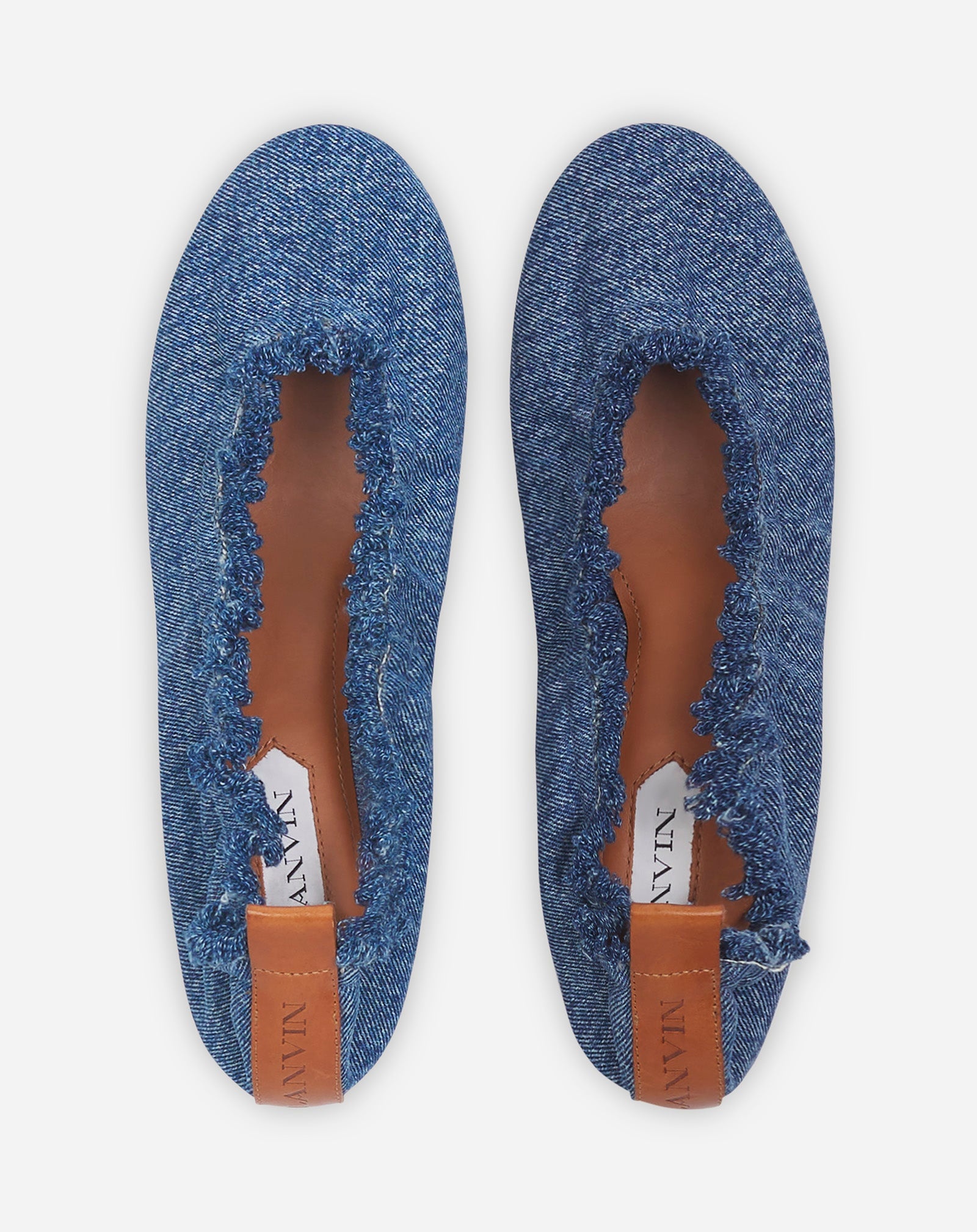 THE BALLERINA FLAT IN DENIM - 3