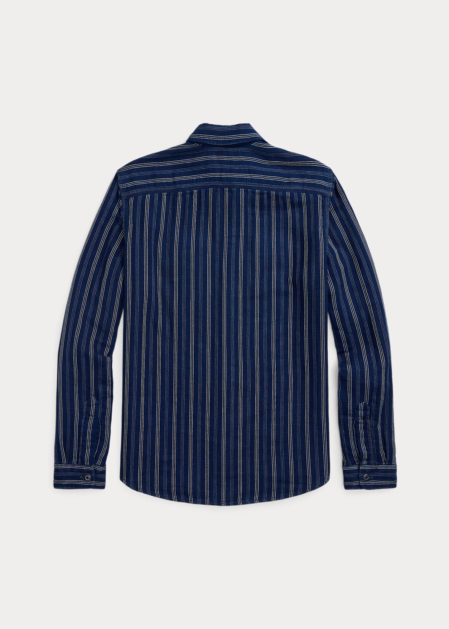 Indigo Striped Double-Faced Workshirt - 2