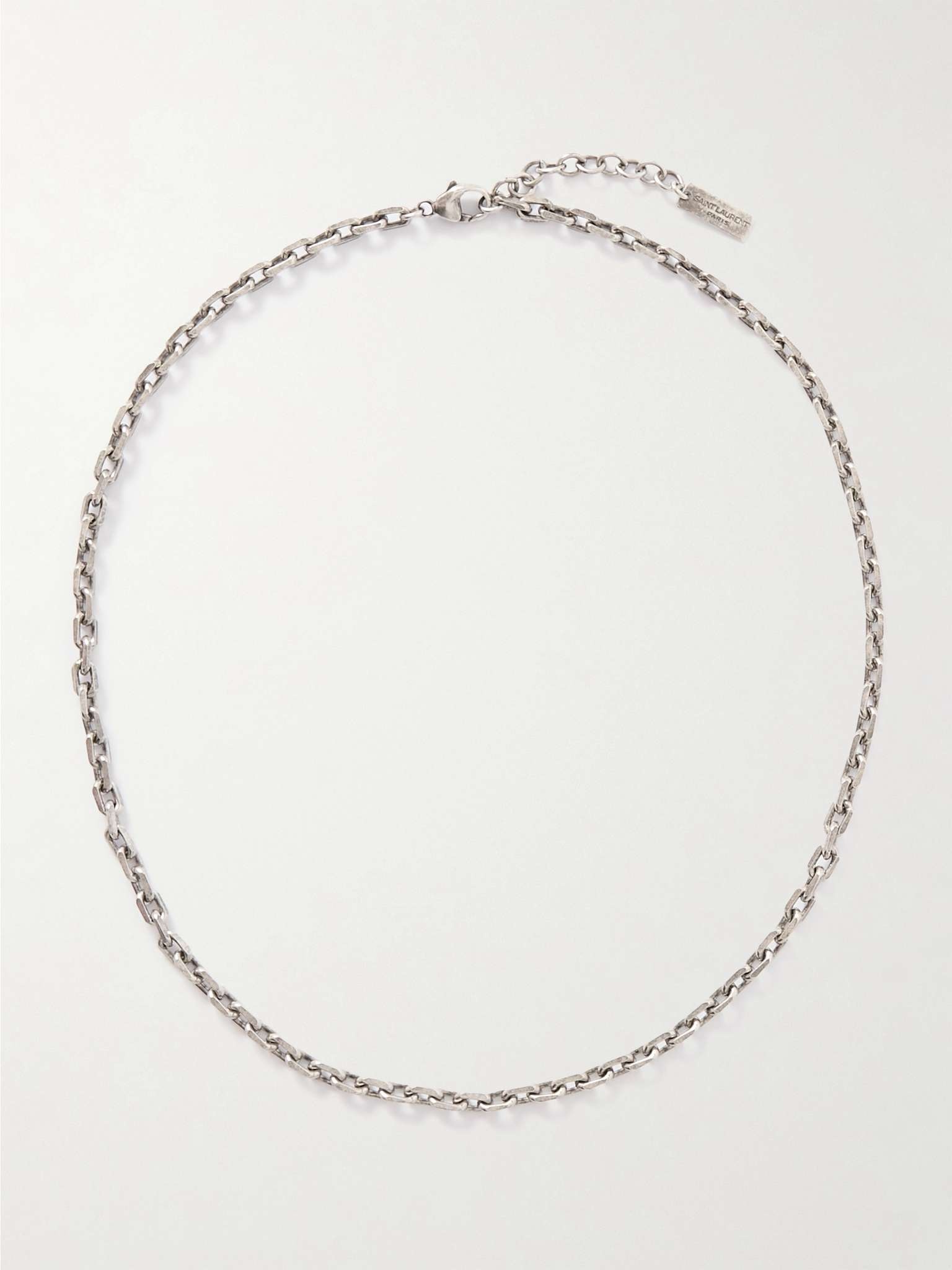 Burnished Silver-Tone Chain Necklace - 1