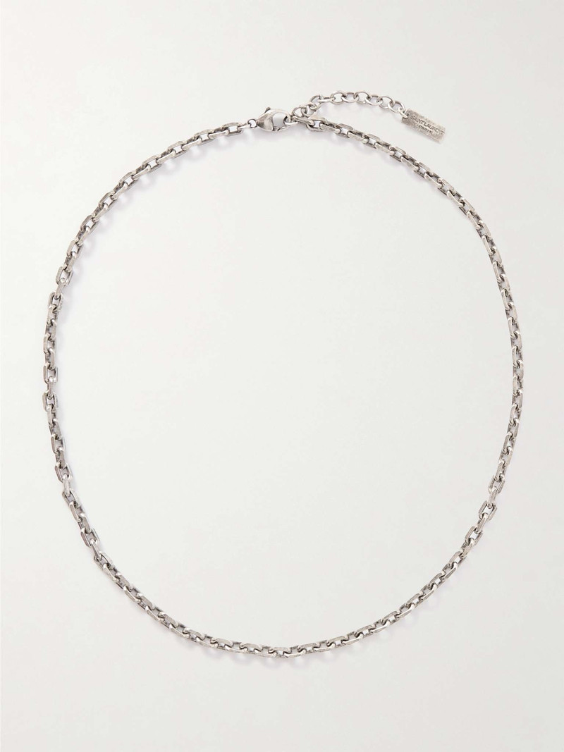 Burnished Silver-Tone Chain Necklace 1