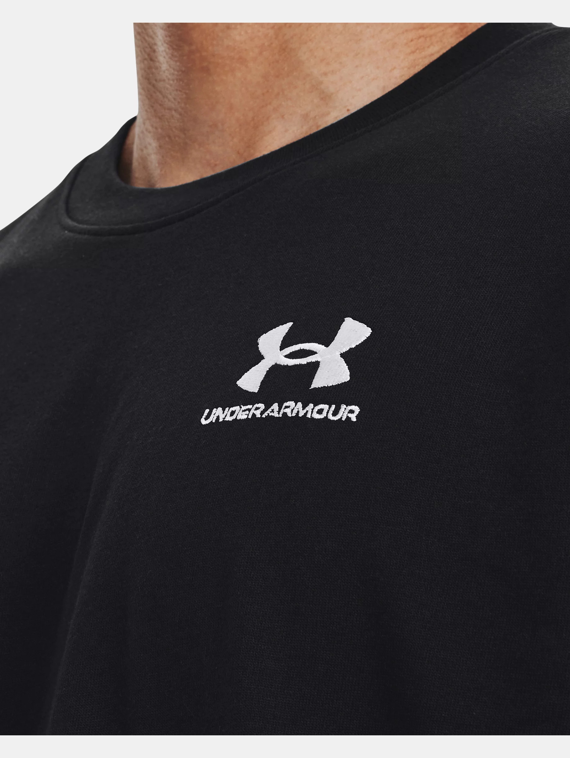 Men's UA Logo Embroidered Heavyweight Short Sleeve - 6
