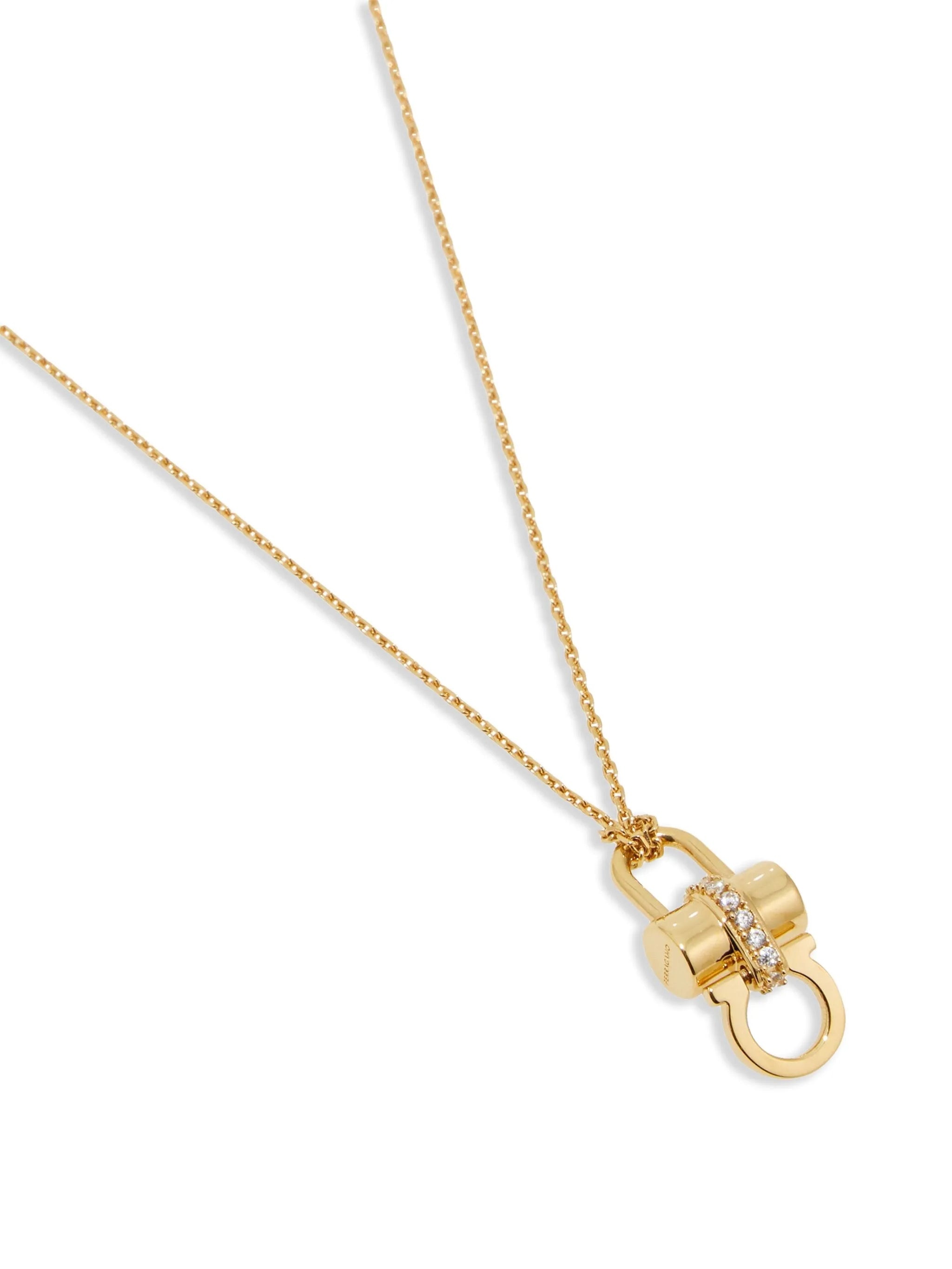 Ferragamo Padlock Pendant Necklace - 3