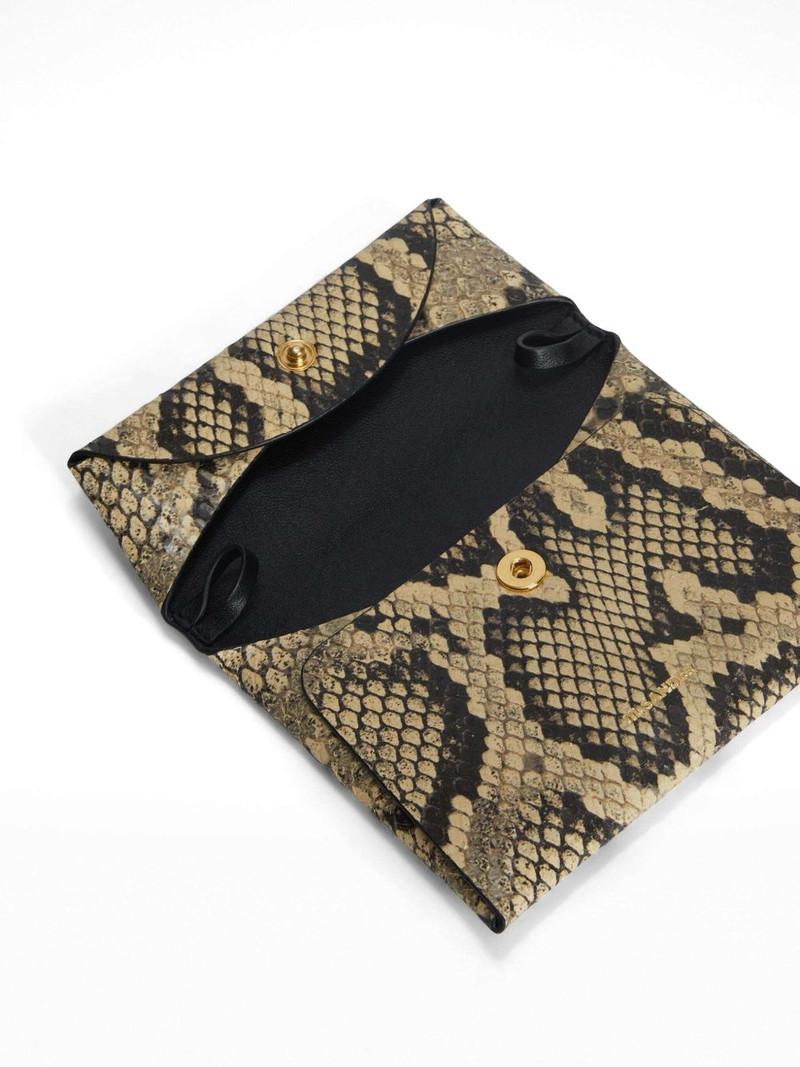 snakeskin-effect folded mini bag 5