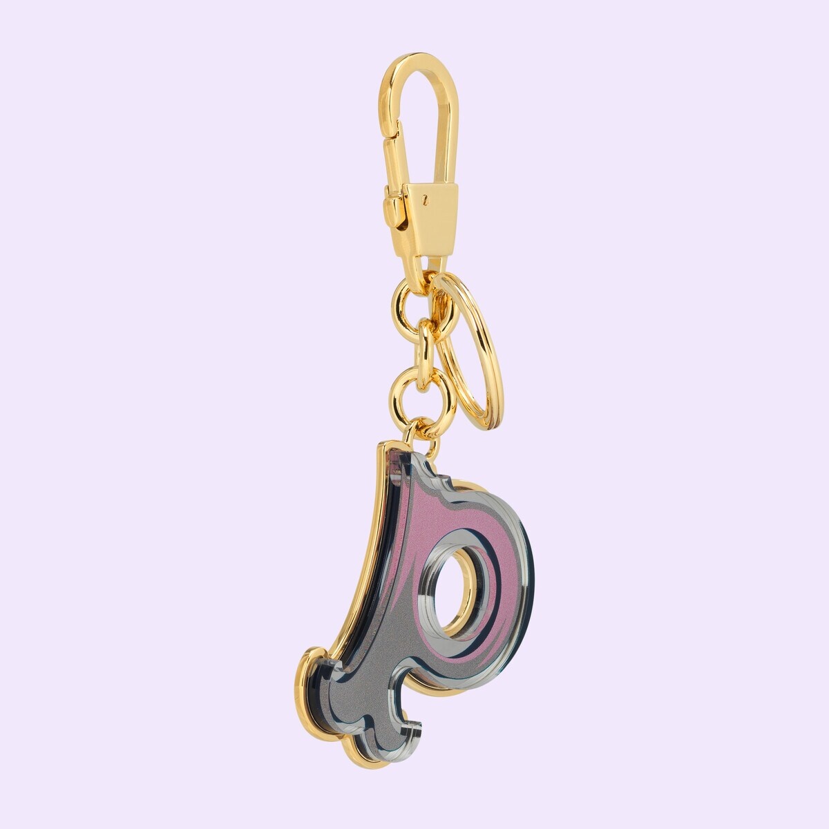 Letter P Plexiglas keychain - 3