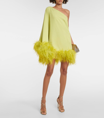 Taller Marmo Piccolo Ubud feather-trimmed minidress outlook