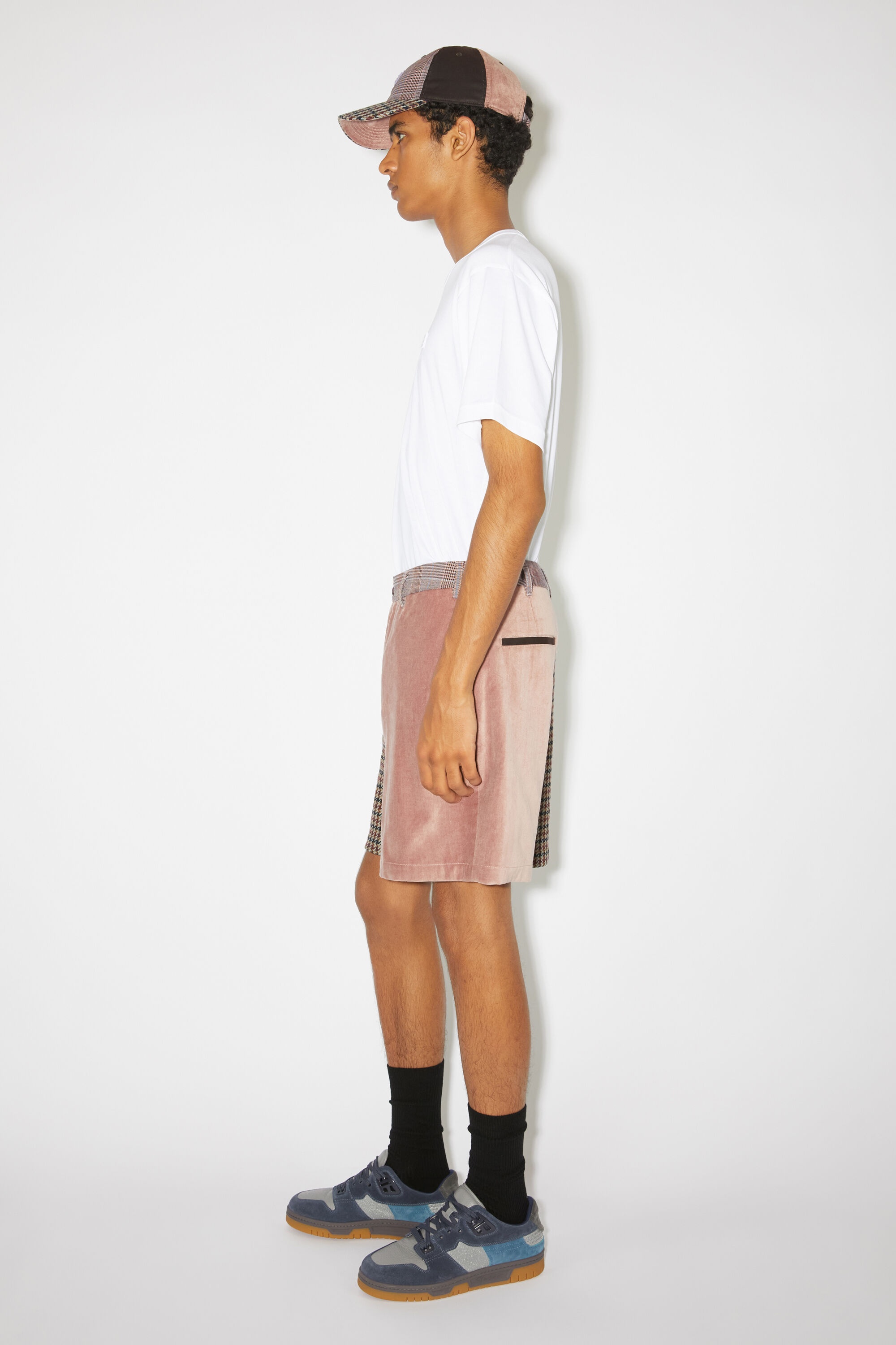 Patchwork shorts - Pink/purple - 4