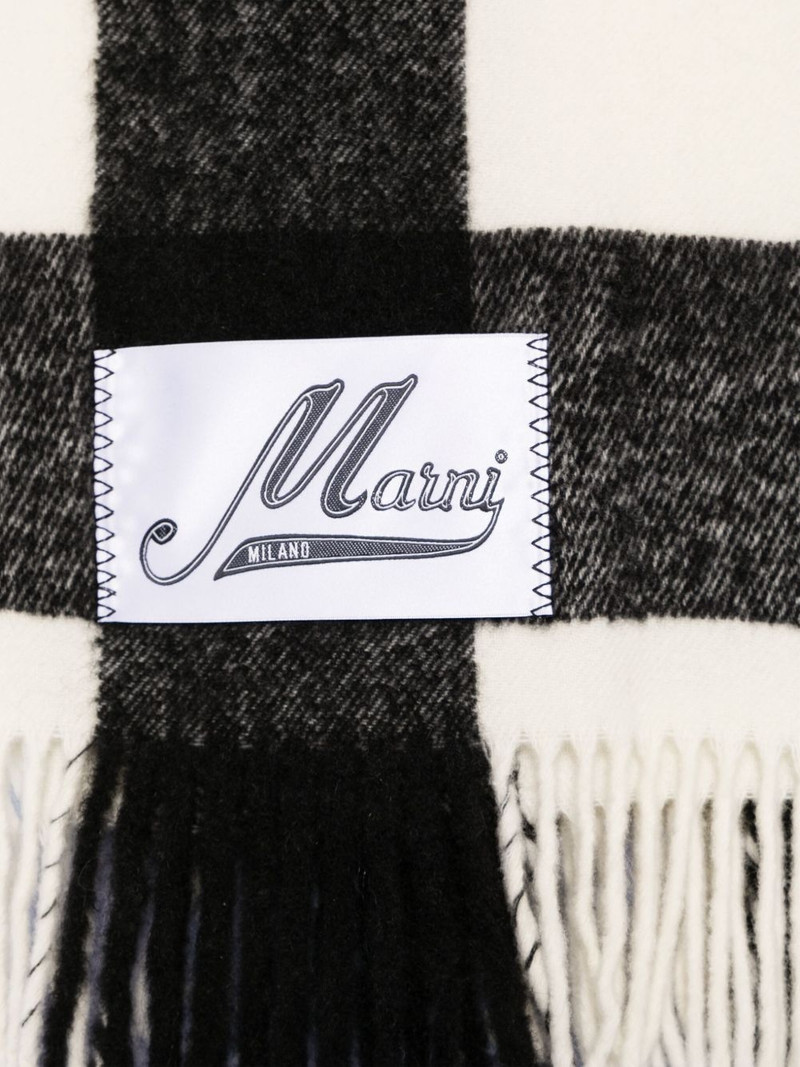 Marni checked scarf outlook